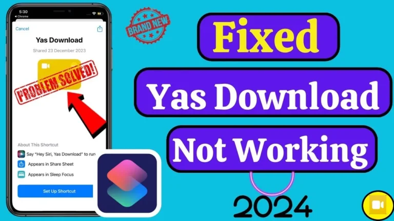 YAS Download Shortcut Not Working? Solve it now in 2024